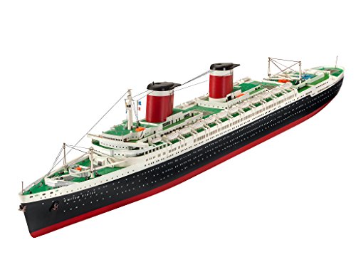 Revell Modellbausatz Schiff 1:600 - SS United States im Maßstab 1:600, Level 3, originalgetreue Nachbildung mit vielen Details, Kreuzfahrtschiff, 05146