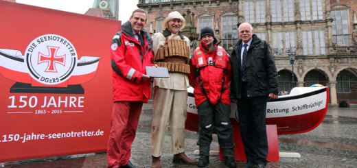 DGzRS stellte in Bremen ihr Jubiläumsprogramm für 150 Jahre Seenotretter vor. Foto: DGzRS