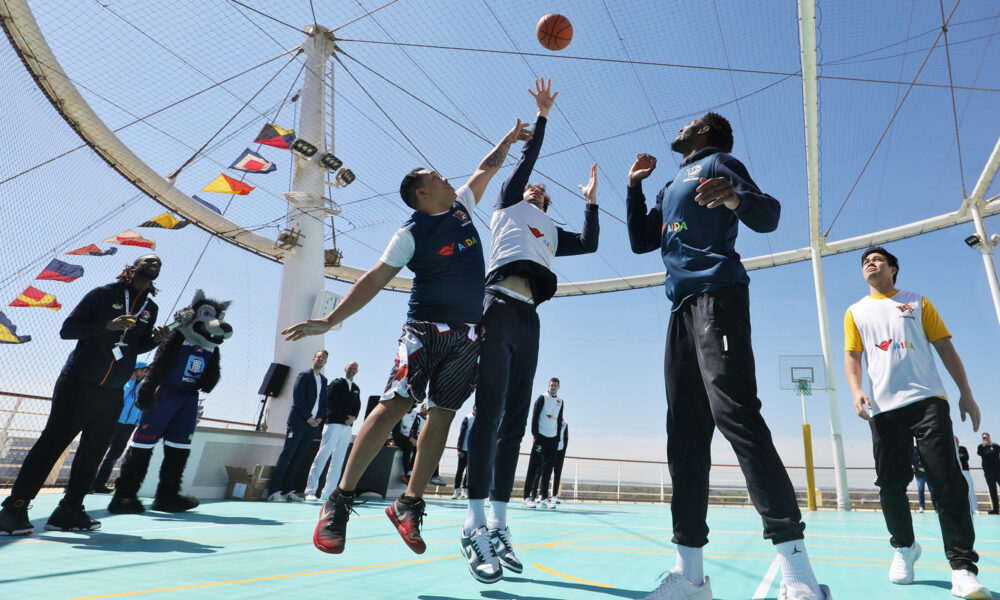 Basketball an Bord von AIDA