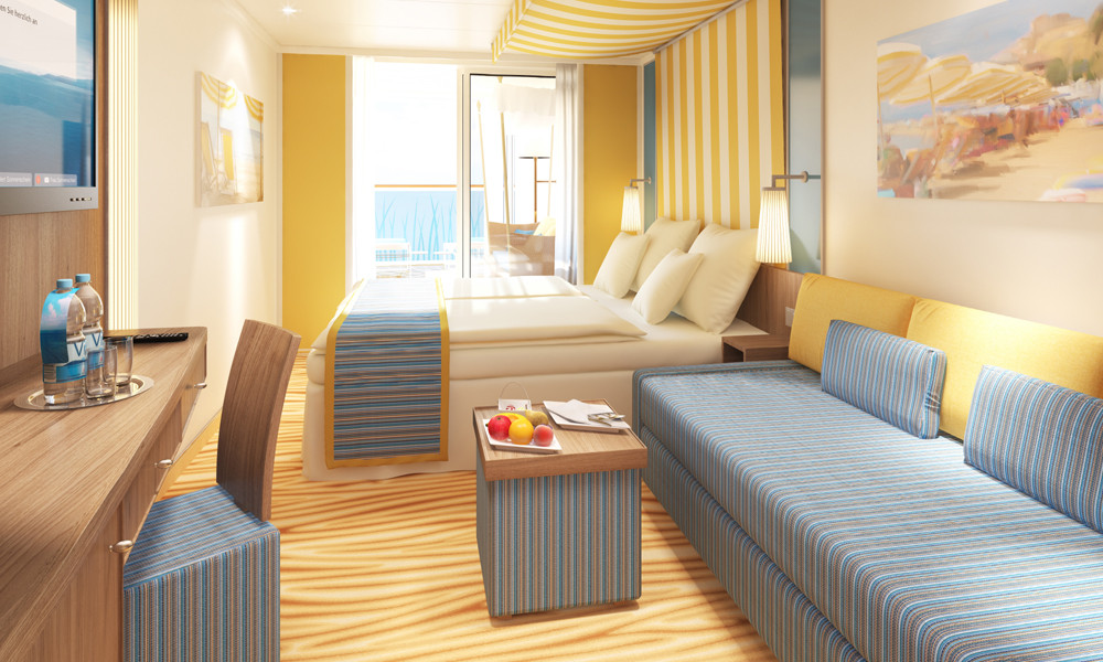 Lanaikabine auf AIDAprima. Foto: AIDA Cruises
