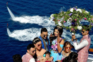 Bollywood-Hochzeit von Sana Kahn und Adel Sajan auf der Costa Fascinosa. Foto: Costa Kreuzfahrten