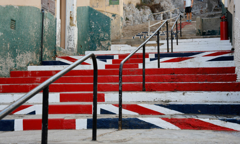 UK-Flagge in Gibraltar