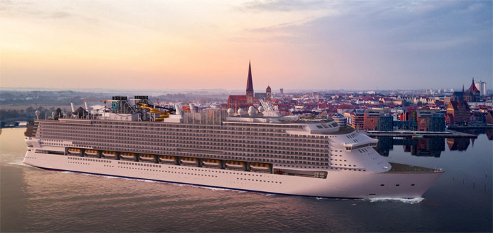 Kreuzfahrtschiff der Global-Klasse für Dream Cruises. Foto: MV Werften