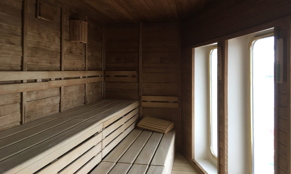 Sauna der MS Deutschland. Foto: Martin Schuster / Kreuzfahrtpiraten